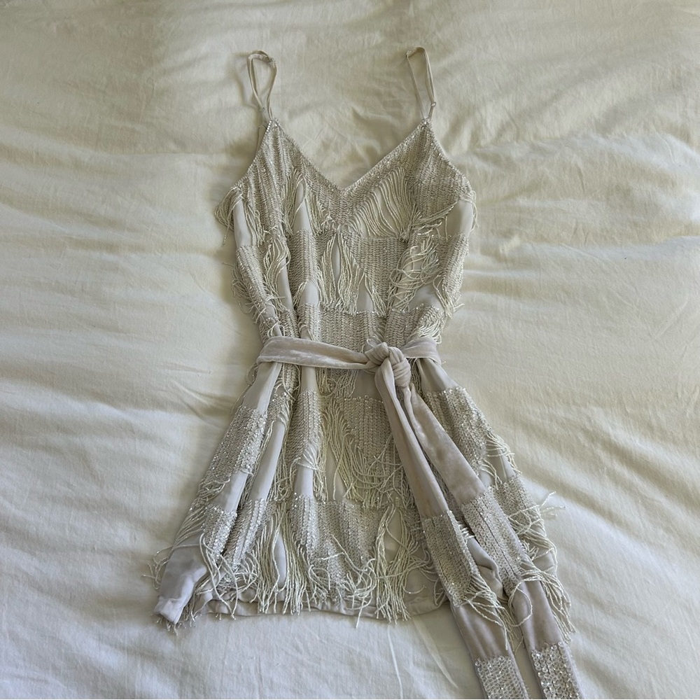 Retrofête Beaded Fringe Dress